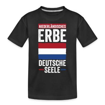 Pays-Bas Pays-Bas Pays-Bas - T-shirt bio Premium Enfant - noir - Devant