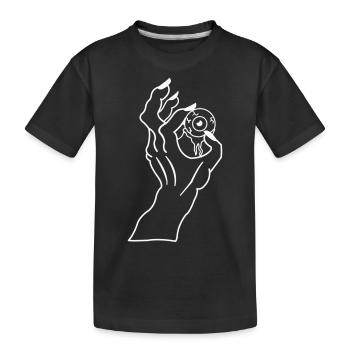 Main Zombie Monstre - T-shirt bio Premium Enfant - noir - Devant