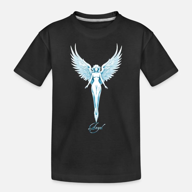 Engel 🕉 - Kinder Premium Bio T-Shirt - Schwarz