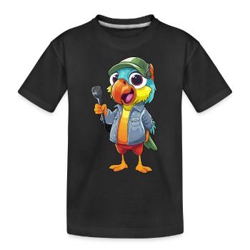Comédien Squawkster - T-shirt bio Premium Enfant - noir - Devant