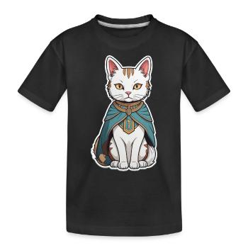 Sorcier du chat - T-shirt bio Premium Enfant - noir - Devant