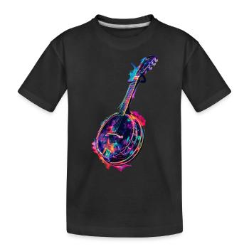 Banjo - Kids' Premium Organic T-Shirt - black - Front