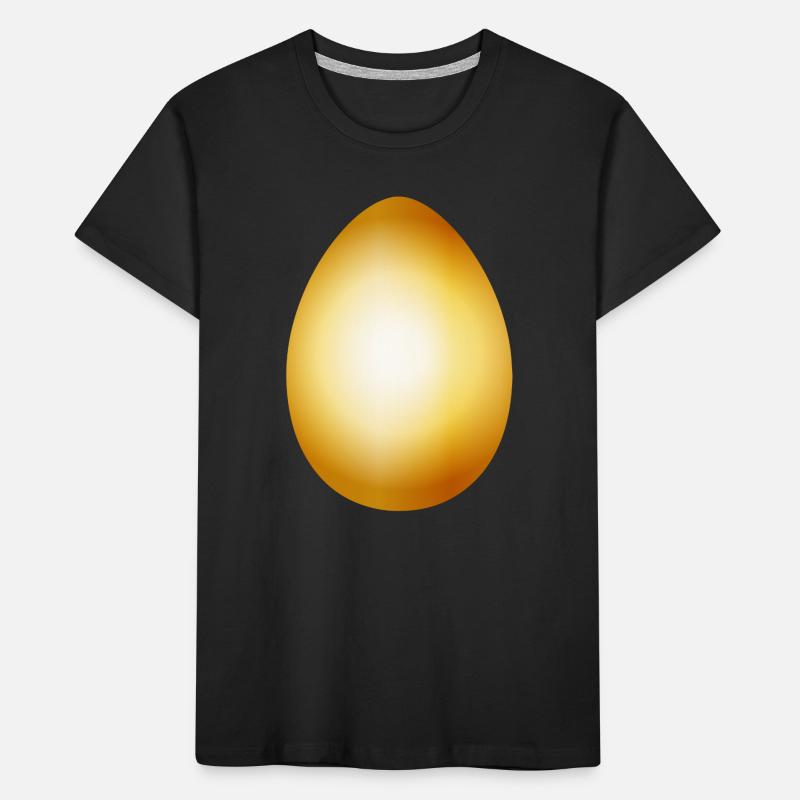 golden egg - gilded chicken egg for Easter Kids' Premium Organic T-Shirt
