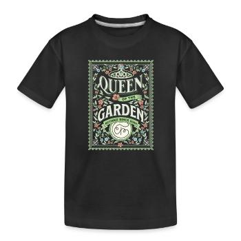 Rentnerin Garten Gärtnerin - Kinder Premium Bio T-Shirt - Schwarz - Vorne