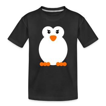 Oiseau de mer Animal Pingouin Antarctique Zoo Oiseau - T-shirt bio Premium Enfant - noir - Devant