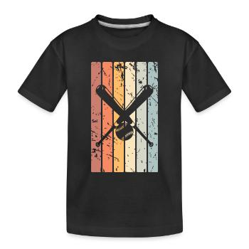 Base-ball - T-shirt bio Premium Enfant - noir - Devant