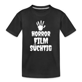 Film Schauen Movies Statement Kinoabend Dvd Abend - Kinder Premium Bio T-Shirt - Schwarz - Vorne
