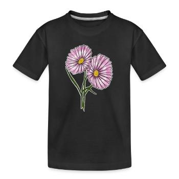 Pâquerette - T-shirt bio Premium Enfant - noir - Devant