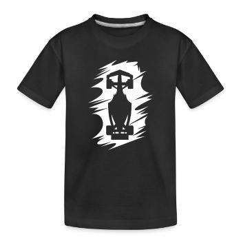 Illustration de l’effet de tache de symbole de course de formule de voiture - T-shirt bio Premium Enfant - noir - Devant