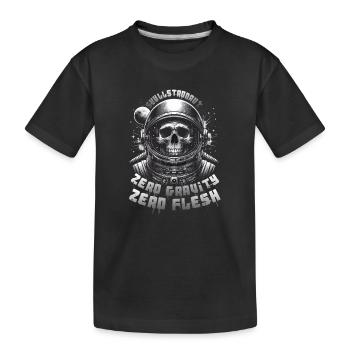 Astronaute Crâne : Skullstronaut, Apesanteur - T-shirt bio Premium Enfant - noir - Devant