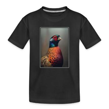 Faisans Faisan - T-shirt bio Premium Enfant - noir - Devant