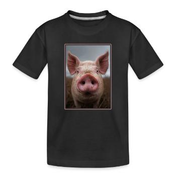 Cochon Cochon - T-shirt bio Premium Enfant - noir - Devant