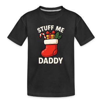 Va te faire voir, papa ! Noël de Noël, vilaine - T-shirt bio Premium Enfant - noir - Devant