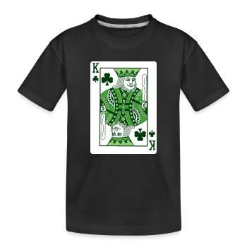 King Of Shamrock St Patrick’s Irish - Kids' Premium Organic T-Shirt - black - Front