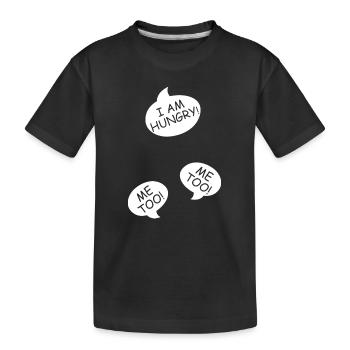 Schwangerschaft verkünden Drillinge Mama Mutter - Kinder Premium Bio T-Shirt - Schwarz - Vorne