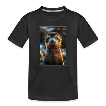 Sea Lions Sea Lion - Kids' Premium Organic T-Shirt - black - Front