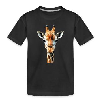Giraffe Africa Love Safari Wilderness Cute Giraffes - Kids' Premium Organic T-Shirt - black - Front
