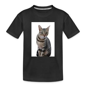 Chat chat noir chaton - T-shirt bio Premium Enfant - noir - Devant