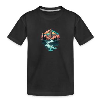 SURREAL - Kids' Premium Organic T-Shirt - black - Front