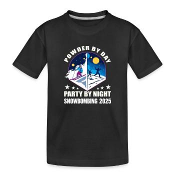 Snowbombing 2025 - Kinder Premium Bio T-Shirt - Schwarz - Vorne