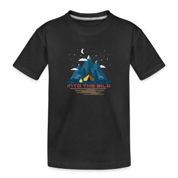 Into the wild - Kids' Premium Organic T-Shirt - black - Front