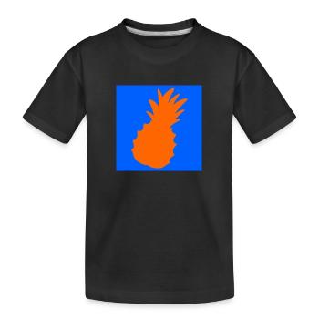 Logo de l’ananas - T-shirt bio Premium Enfant - noir - Devant