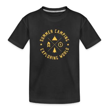 Summer Camp - Kids, Outdoor, Wildlife, Nature - T-shirt bio Premium Enfant - noir - Devant