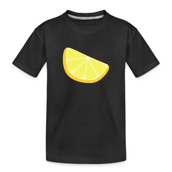 tranche de citron - T-shirt bio Premium Enfant - noir - Devant