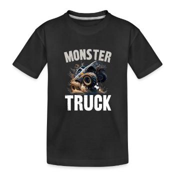 monster truck - T-shirt bio Premium Enfant - noir - Devant