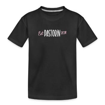 Pastorin 2024 Geistliche Glaube Gott Jesus Kirche - Kinder Premium Bio T-Shirt - Schwarz - Vorne