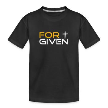 FORGIVEN by csDesign - Dir ist vergeben! - Kinder Premium Bio T-Shirt - Schwarz - Vorne