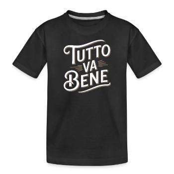 Tutto va bene - T-shirt bio Premium Enfant - noir - Devant
