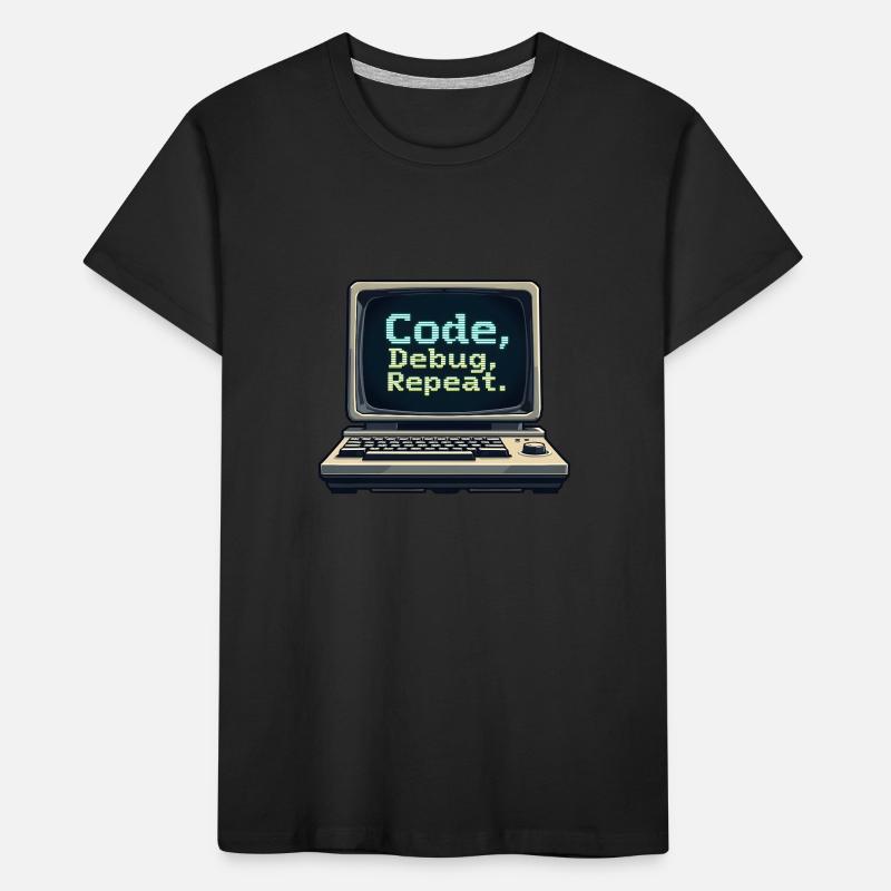 Code Debug Repeat - Software Engineer Kids' Premium Organic T-Shirt