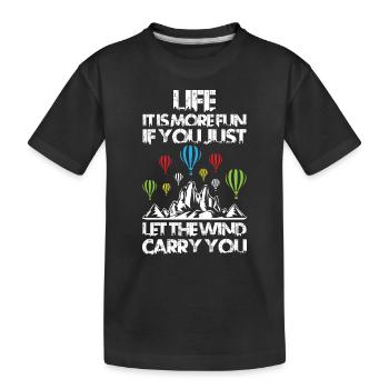 I Don t Always Stop Look At Air Balloons - Kinder Premium Bio T-Shirt - Schwarz - Vorne