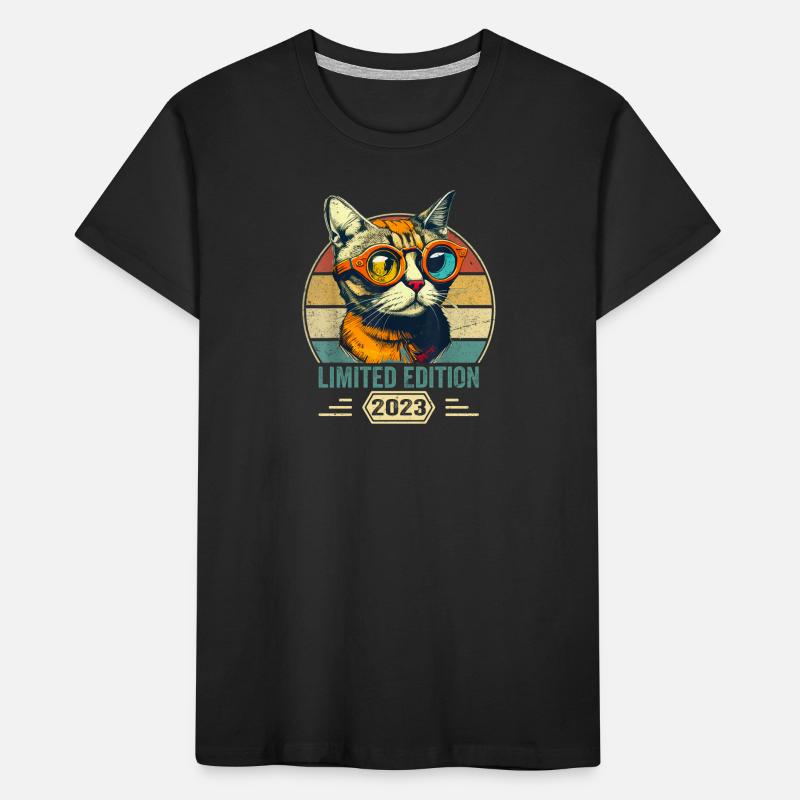 Awesome since 2023 Katze Geburtstag Geschenk Kinder Premium Bio T-Shirt