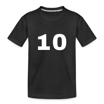 10 - Kids' Premium Organic T-Shirt - black - Front