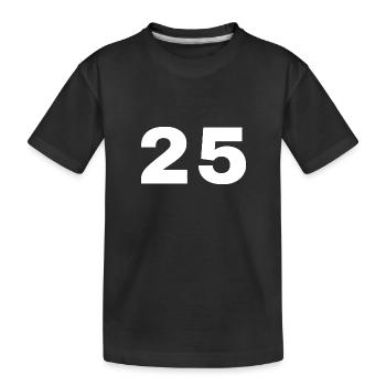 25 - Kinder Premium Bio T-Shirt - Schwarz - Vorne