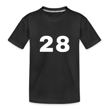28 - Kids' Premium Organic T-Shirt - black - Front