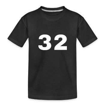 32 - Kids' Premium Organic T-Shirt - black - Front
