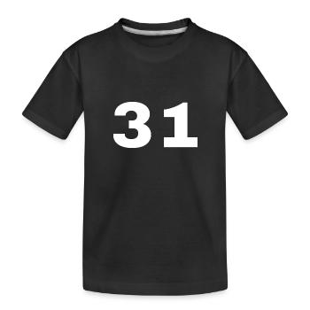 31 - Kids' Premium Organic T-Shirt - black - Front