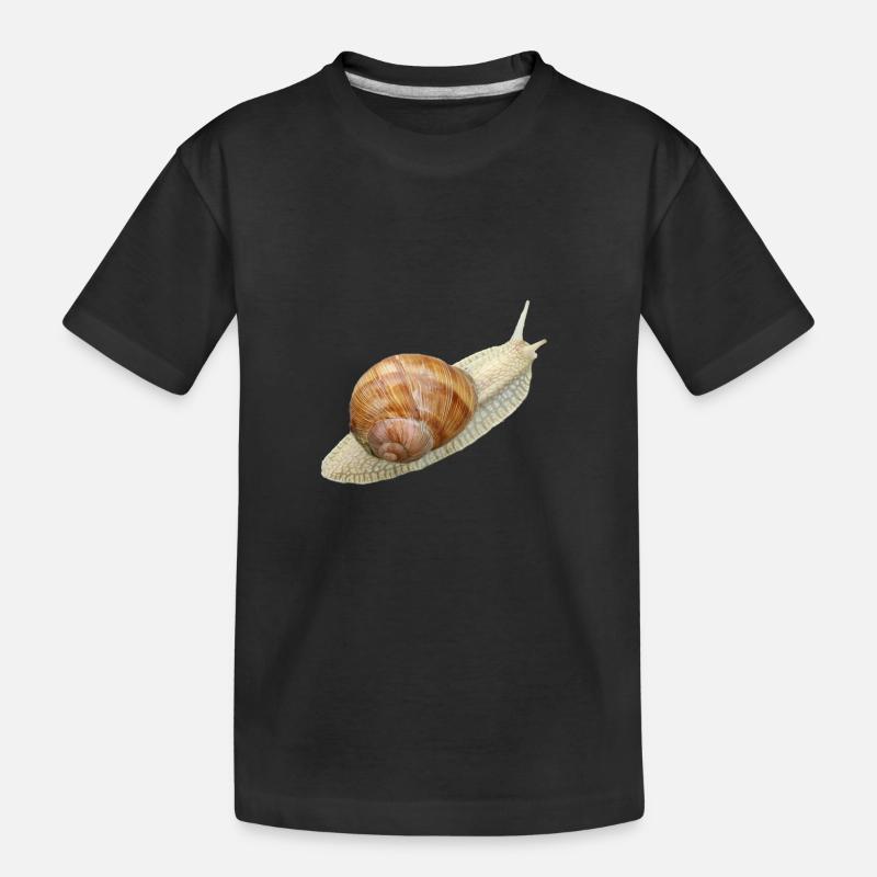 Escargot, escargot de vigne - T-shirt bio Premium Enfant - noir