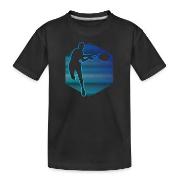 Tennis Tennis Jouer au tennis Joueurs de tennis - T-shirt bio Premium Enfant - noir - Devant
