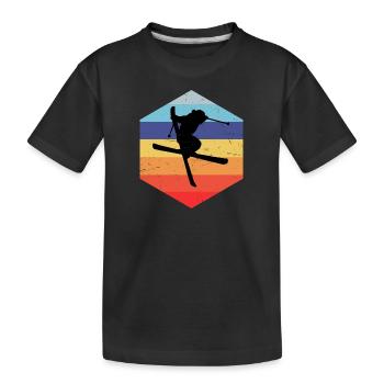 Slopestyle Femmes Freestyle Ski Freestyle - T-shirt bio Premium Enfant - noir - Devant