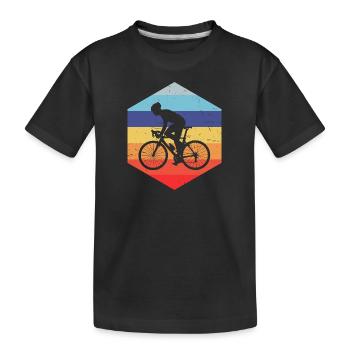 Vélo de route féminin Cyclisme de route Vélo de route Cyclisme de route Cyclisme de route - T-shirt bio Premium Enfant - noir - Devant