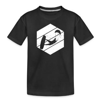 Kitesurf Femmes Kitesurf Kitesurf Kitesurf Kitesurf - T-shirt bio Premium Enfant - noir - Devant