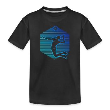 Volley-ball Volleyeur Volley Beach Volley - T-shirt bio Premium Enfant - noir - Devant