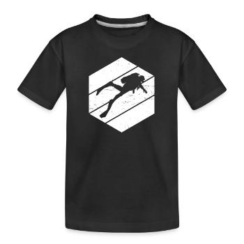 Plongée Scuba Divers Diver Ladies - T-shirt bio Premium Enfant - noir - Devant