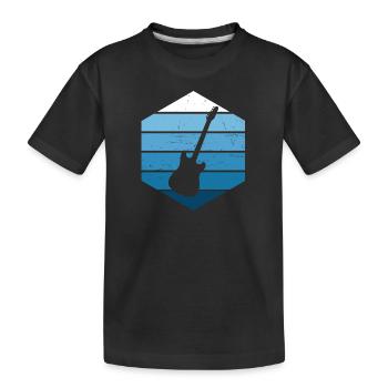 Guitariste Guitariste Guitariste Hommes Femmes - T-shirt bio Premium Enfant - noir - Devant