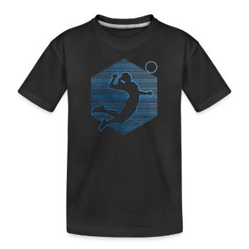 Women's volleyball volleyball volleyball players - Kids' Premium Organic T-Shirt - black - Front