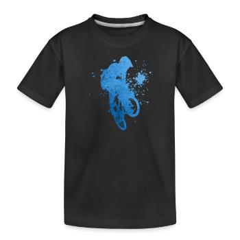 Femmes BMX cyclisme BMX garçons BMX vélo BMX - T-shirt bio Premium Enfant - noir - Devant